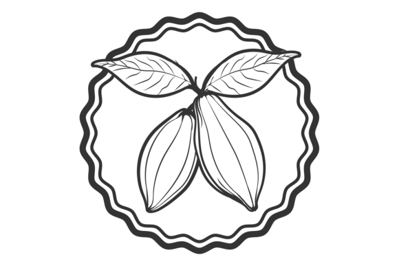 Cocoa Beans Round Label: A Designer's Review