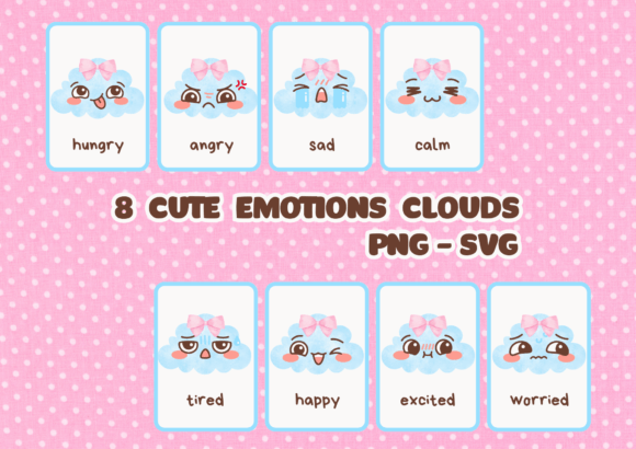 Cute Emotion Cloud Characters: A Designer's Review