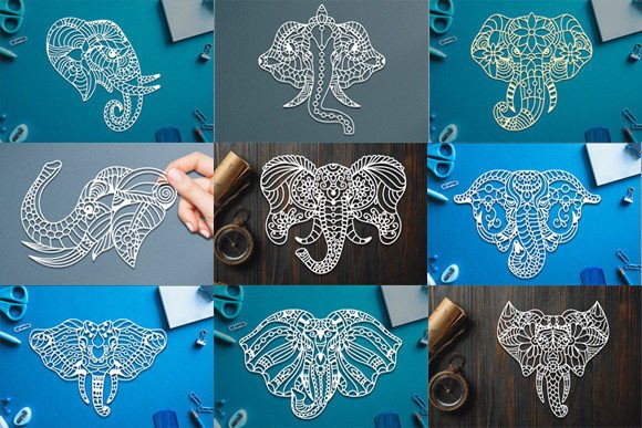 Elephant Head Papercut Art: A Designer's Review