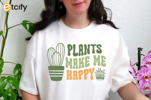 Review: Plants Make Me Happy SVG Tshirt for Embroidery
