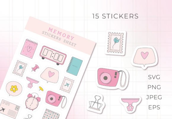 Review: Stickers Sheet MEMORY Svg for Retro Embroidery